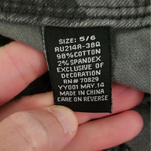 Rue 21 Camouflage  Skinny Jeans sz 5/6 - Picture 4 of 4